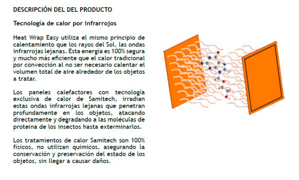 tecnología de calor por infrarrojos
